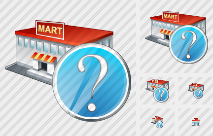 Grocery Shop Question Icon