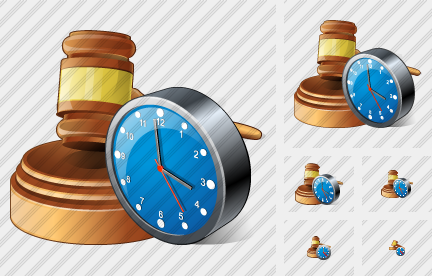 Hammer Clock Icon