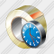 Adhesive Tape Clock Icon