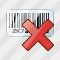 Bar Code Delete Icon