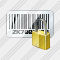 Bar Code Locked Icon