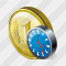 Coin Clock Icon