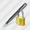 Feather Pen Locked Icon