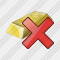 Gold Delete Icon