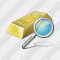 Gold Search Icon