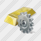 Gold Settings Icon