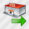 Grocery Shop Export Icon