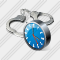 Handcuffs Clock Icon