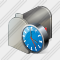 Mail Box Clock Icon