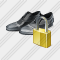 Mans Shoes Locked Icon