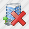 Office Building Delete Icon