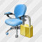 Office Chair Locked Icon