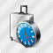 Road Bag Clock Icon