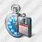 Stop Watch Save Icon