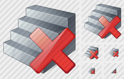 Icona Scalinata Elimina