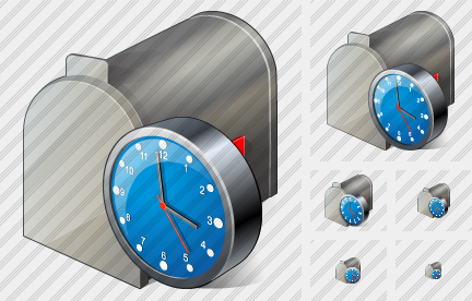 Icono Mail Box Clock