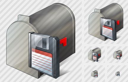 Mail Box Save Symbol