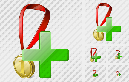 Medal Add Icon Medal Add Icon
