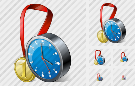 Medal Clock Icon