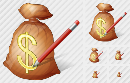 Icono Money Bag Edit Icono Money Bag Edit