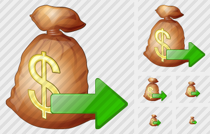 Icono Money Bag Export Icono Money Bag Export