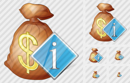 Icono Money Bag Info Icono Money Bag Info