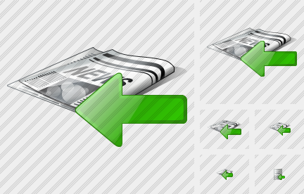 Newspaper Import Icon Newspaper Import Icon