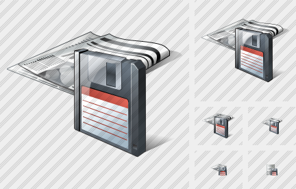 Newspaper Save Icon Newspaper Save Icon