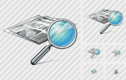 Newspaper Search Icon