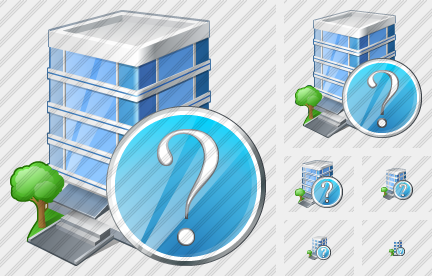 Office Building Question Symbol Office Building Question Symbol