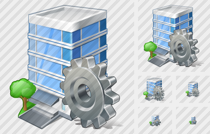 Office Building Settings Symbol