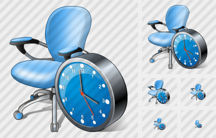 Office Chair Clock Symbol Office Chair Clock Symbol