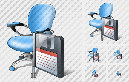 Office Chair Save Symbol Office Chair Save Symbol