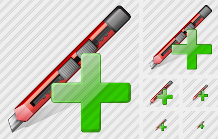 Иконка Офисный нож Добавить