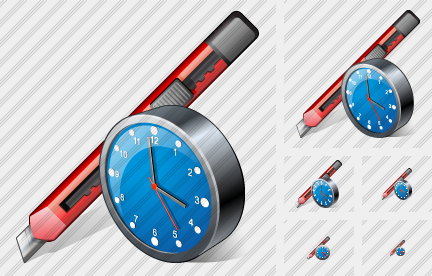 Icona Taglierino Orologio Icona Taglierino Orologio