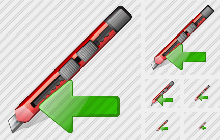 Office Knife Import Symbol