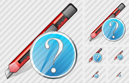 Office Knife Question Icon