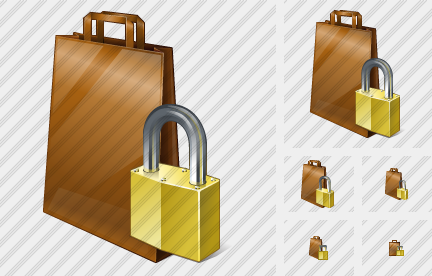 Icona Borsa Pacco Bloccato Icona Borsa Pacco Bloccato