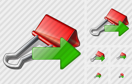 Icône Paper Clip Export Icône Paper Clip Export