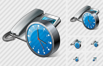 Icona Telefono Orologio Icona Telefono Orologio