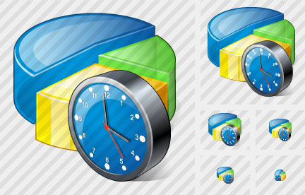 Pie Chart Clock Symbol