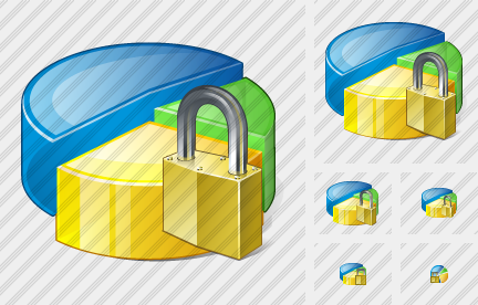 Icono Pie Chart Locked