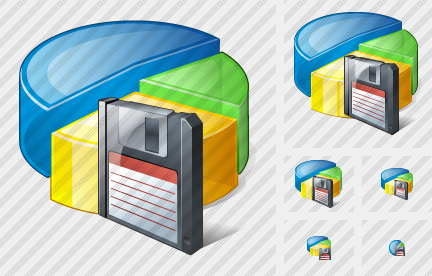 Иконка Круговая диаграмма Сохранить
