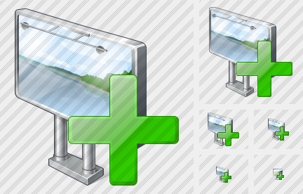 Иконка Рекламный щит Добавить