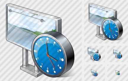Иконка Рекламный щит Расписание
