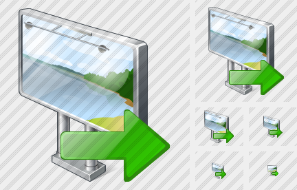 Иконка Рекламный щит Экспорт