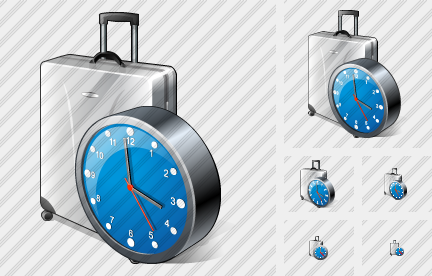 Road Bag Clock Symbol Road Bag Clock Symbol