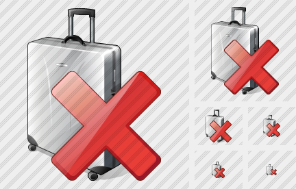 Road Bag Delete Symbol Road Bag Delete Symbol
