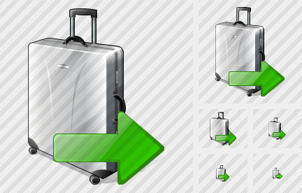 Road Bag Export Symbol Road Bag Export Symbol