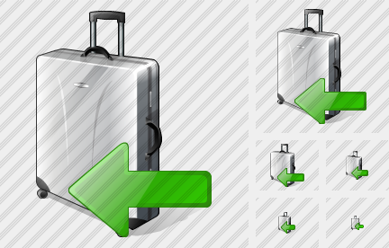 Road Bag Import Symbol Road Bag Import Symbol